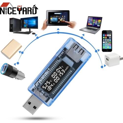 NICEYARD USB Voltmeter Tester Voltage Doctor Charger Capacity Tester Digital Current Voltage Ammeter