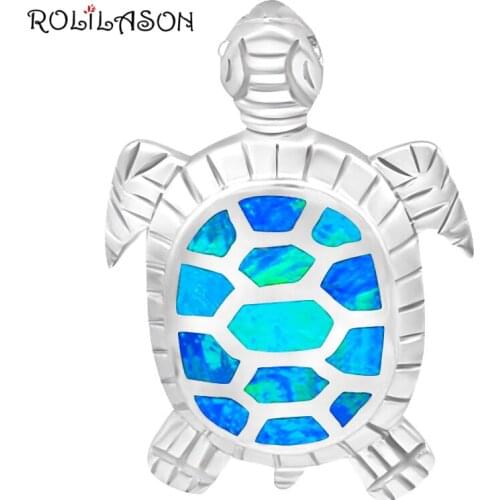 Top quality Excellent Tortoise Blue Fire Opal sterling silver Pendants Nice gifts Fashion jewelry for women OP305