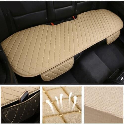 1PC Leather Rear Car Seat Cushion Cover For Jaguar E-Pace F-Pace F-Type XE XF XJ6 XJ8 XJL XK XK8 XKR X-Type I-pace S-Type
