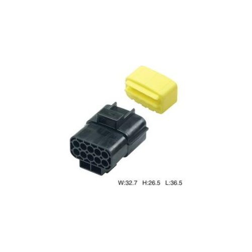 100set car Male female wire connector 10 pin connector terminal Plugs socket 174657 Fuse box Wire harness Soft