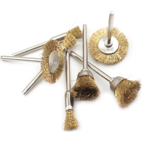 Copper wire brush metal wire brush roller rust removal wood working bits abrasive/polishing bits accessory