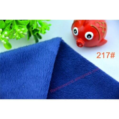 217# deep blue Super soft velvet fabric microfiber Fleece velboa hair height 2-3mm for DIY stuff toy pillows(10 pieces)