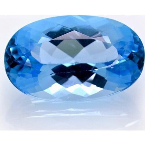 24.51ct Blue Topaz Oval Cut