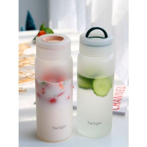 Net red glass insfeng creative Forest Department Korean male and female students water cup simple portable fresh creative cup