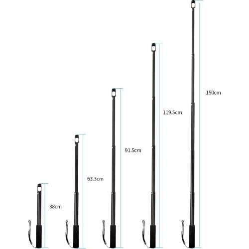 For Feiyu Tech Extention Reach Pole Rod Adjustable for G6 G6P for OSMO Mobile 2 Zhiyun Smooth 4 Q Handheld Gimbal Accessory