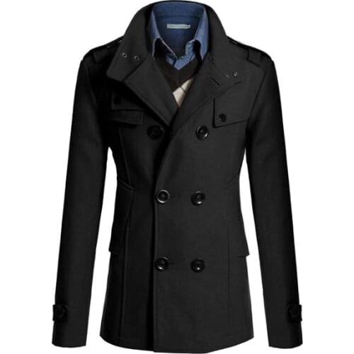 Fengguilai Men's Double Breasted Coats