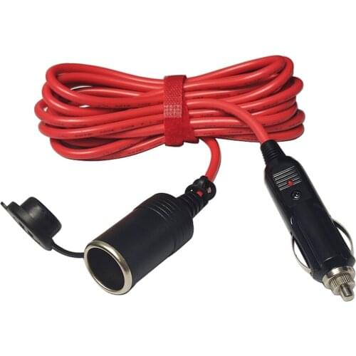 JKM 3.6M Cigarette Lighter 12V/24V Car Extension Cable For Outdoor Charging Car Refrigerator Air Pump With Dustproof