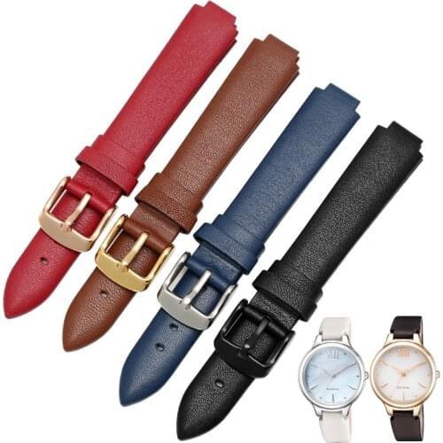 New High quality watchband for Citizen EM0550/0553 women watch strap Genuine leather 16*10mm sheen-3034 ladys bracelet