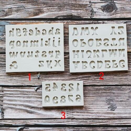 Letter Number Silicone Mold Fondant Cake Decorating Tools Chocolate Mold Kitchen Baking Tools