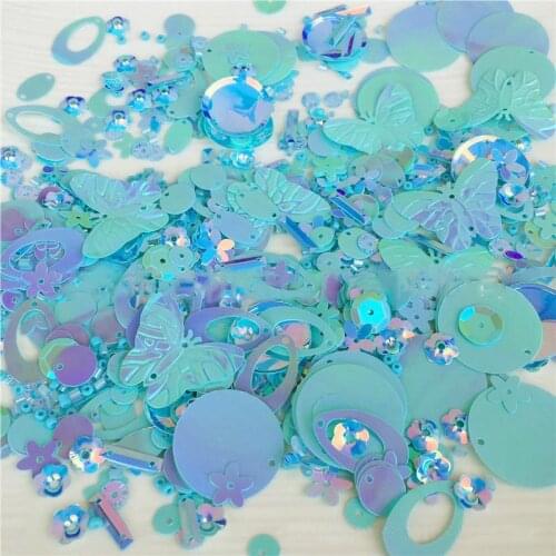 Random Mixed PVC sequins Multicolor Plastic Loose Sequins for Dress Home Party Wedding Decor Sequins Glass Beads Tube Spot