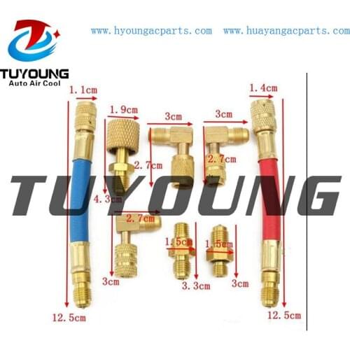 Car Air Conditioning A/C Refrigeration R134A R12 Connector Adapter Hose