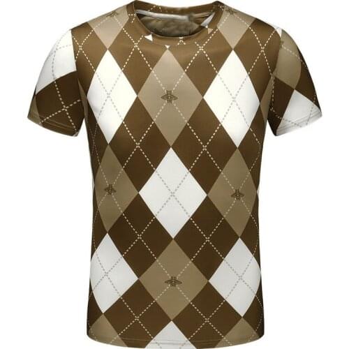 High 19ss Men New Diamond block Bees T Shirts T-Shirt Hip Hop Skateboard Street Cotton T-Shirts Tee Top #J3