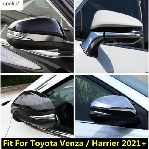 Lapetus Rearview Mirror Rubbing Strip / Cap Protective Cover Trim ABS / Stainless Steel Exterior For Toyota Venza / Harrier 2021