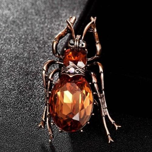 Zlxgirl jewelry 12pcs/lot Wholesale price Austrian Crystal Hijab Accessory for men gifts Beetle Corsage Vintage Cardigan broches