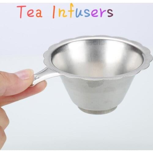 1pc Double-layer Fine Mesh Tea Strainer Filter Sieve Stainless Steel Durable Teaware Lace Tea Drain Useful Tea Infusers Tea Tool