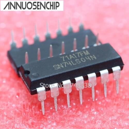 100PCS SN74LS04N DIP14 SN74LS04 DIP 74LS04N 74LS04 new and original free shipping