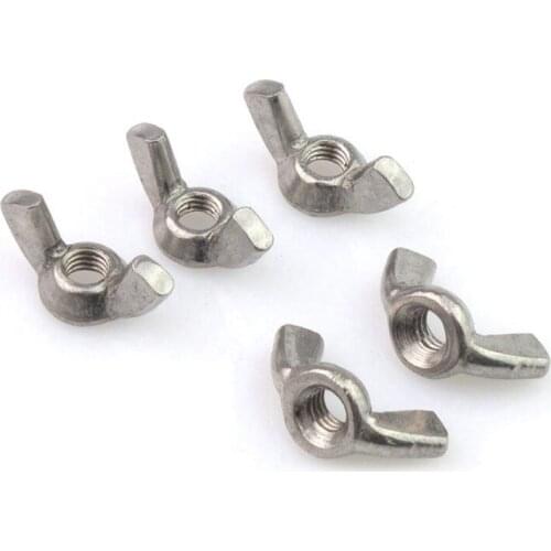2pcs Sainless steel nut M4-M12 size wing nuts NEW wholesale price