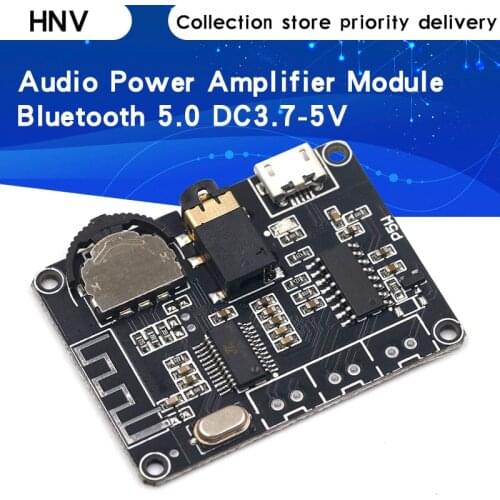5W+5W PAM8406 Bluetooth 5.0 DC3.7-5V stereo audio power amplifier module XY-P5W for Arduino diy kit