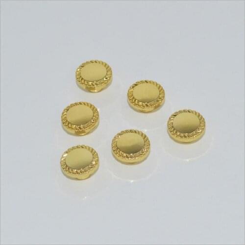 50pcs/lot)Luggage hardware accessories high-end womens bags bottom alloy commonly used circular engraving printing rivets