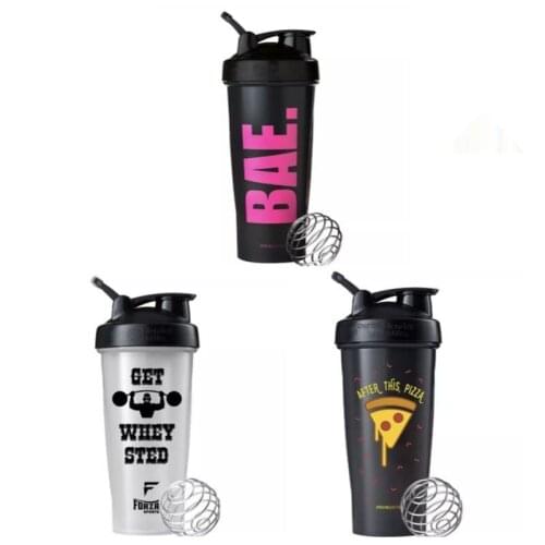 600ml Plastic Shake Cup Protein Powder Milk Shake Cup Portable Fitness Exercise Cup Shake Cup Logo Factory Direct Supply