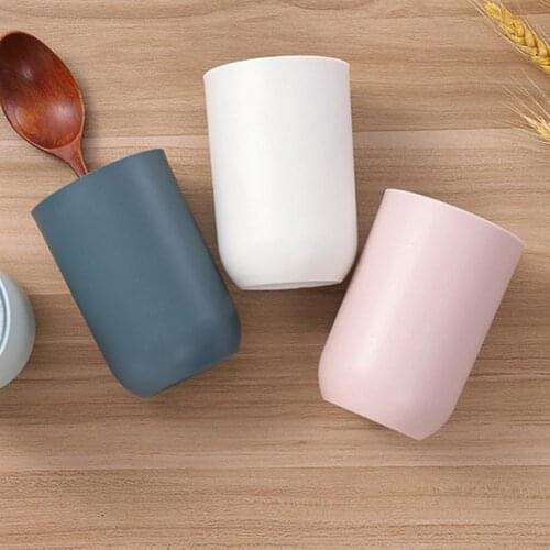 Large Capacity Water Cups Washing Cup Double-layer Durable Water Tumbler Set Eco-Friendly Drinking Cup for Bathrooms
