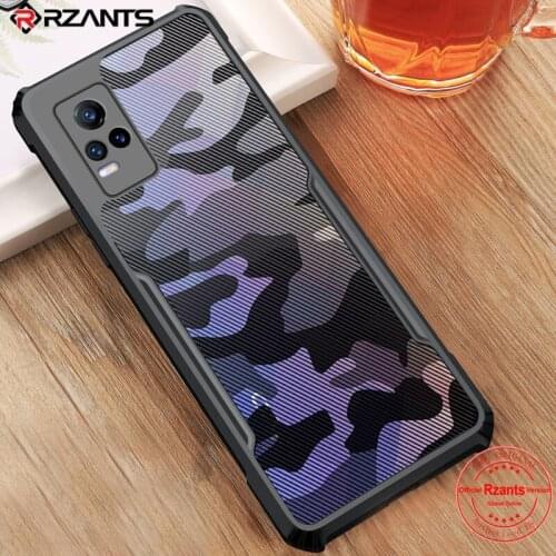 Rzants For VIVO V21E VIVO V21 Y73 Case Camouflage Military Design Shockproof Slim Crystal Clear Cover Casing
