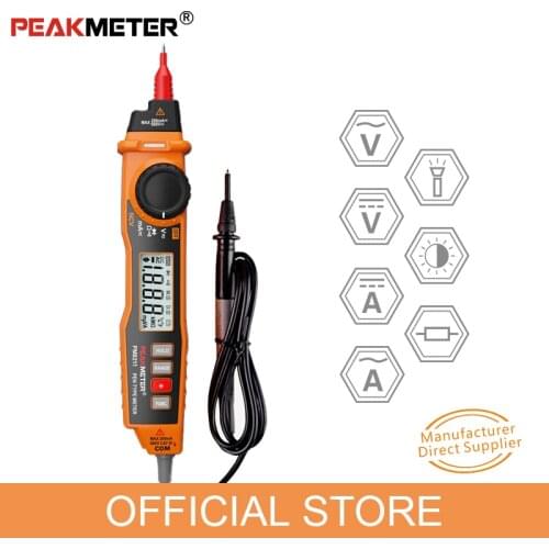 PEAKMETER MS8211 pen type digital multimeter ACV DCV handheld resistance NCV continuity non-contact electronic tester