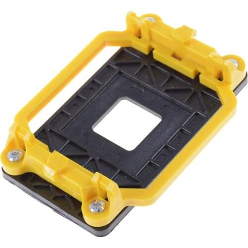 1pc durable CPU Fan Cooler Cooling Retainer Retention Base Bracket For AMD Socket AM3+ AM2+ AM2 940 yellow and black 11x8cm