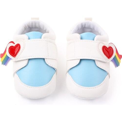 Toddler Newborn Shoes Baby Infant Kids Boy Girl LOVE BABY Soft Sole Canvas Sneakers 0-18Months