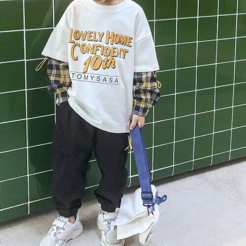 Autumn Children Clothes Sets Boy Long Sleeve Fall Boys Clothes Suit Boutique Outfits Hippie Ubrania Children Clothing AE50CC