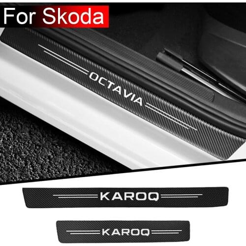 Car sticker door decoration modified protective decoration For Skoda Octavia FABIA KAMIQ KAROQ KODIAQ RAPID SCALA SUPERB