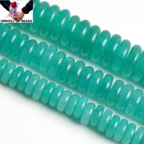OMH Wholesale JD228 2**6mm Natural Jewelry DIY Making Bracelet Necklace Natural AAA Amazonite Loose Spacer Round Position Beads