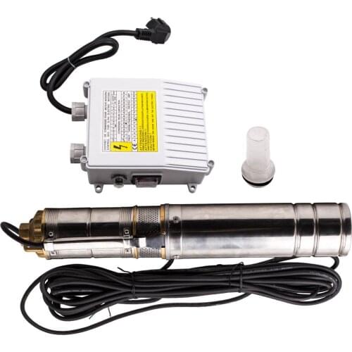 Garden Home Pump 4" - 750W 2800L/H Deep Well Borehole Water Pressure-screw Pump 15m Cable