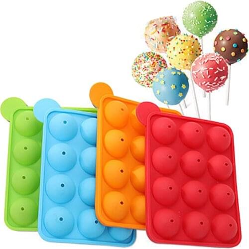 Silicone cake pop Form mold Lollipop Sticks Baking Tray Stick Chocolate Soap Molds Cake Decorating Stencil Baking Forms CT1064