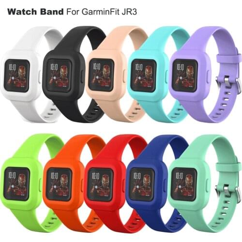 Silicone Bracelet Strap For Garmin Fit JR3 Smart Watch Bracelet Replacement Watchband Correa For GarminFit JR 3