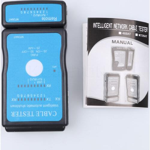 Universal network cable tester LAN cable detector Micro USB RJ45 RJ11 RJ12 Network Ethernet tools for CAT5 Cable detector blue