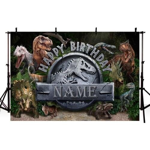 Vinyl Background Photography Jurassic Realm Background Dinosaur Photo Studio Backdrop