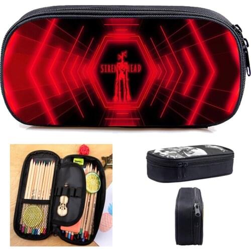 High Quality Siren Head Print 3D Pencil Case Purse Wallet Cosemetic Bag Children School Pouches Student Pen Box Multiple Pattern