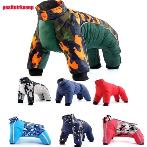 Dog Winter Coat Warm Clothes Small Large Puppy Clothing For French Bulldog Dogs Pets Waterproof Pet Jackets Snowsuit dog costume