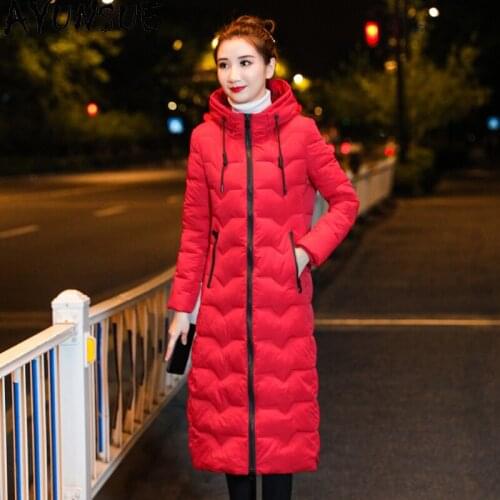 AYUNSUE Winter Jacket women Clothes long Coat Female Hooded Parkas Down Cotton Jackets Thick Oversize Womenswear Ropa De Mujer