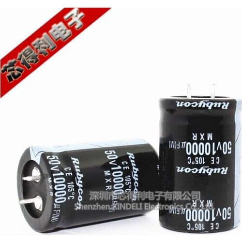 1pcs/lot 50v10000uf 10000uf50v New Audio Capacitance Amplifier Capacitance Volume: 30*40mm
