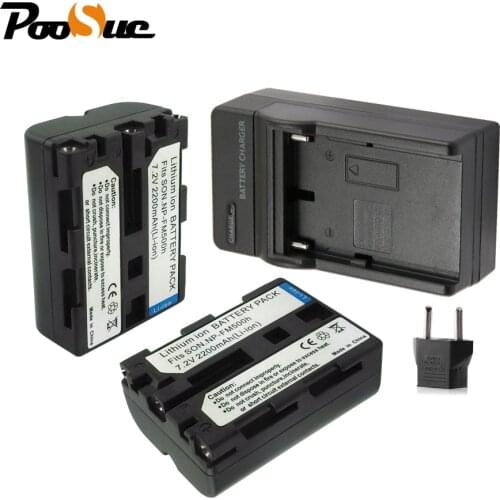 2Pcs FM500h NP-FM500h for SONY Battery +Charger for Sony Alpha A65 A77 A200 A350 A300 A550 A850 A560 A580 A700K DSLR SLT-A57 A58