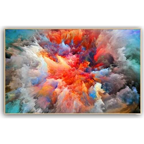 2020 New Years latest Oil Painting Dazzle colour of sky 100% Hand painted world famous paintings living room Decor 20200418025