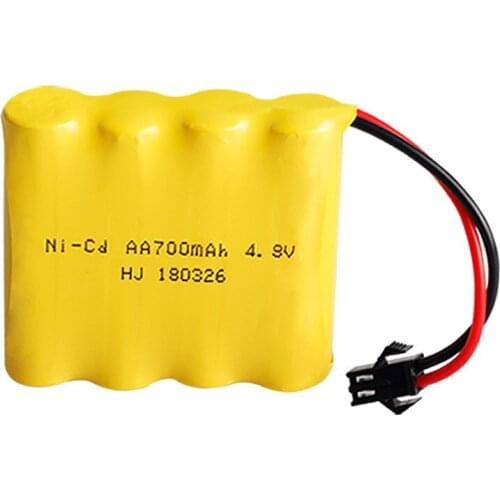 MasterFire Original AA 700mah 4.8V Ni-cd Battery Rc toys Cars Tanks Robots Boats Guns Rechargeable 4* AA NiCD Batteries Pack