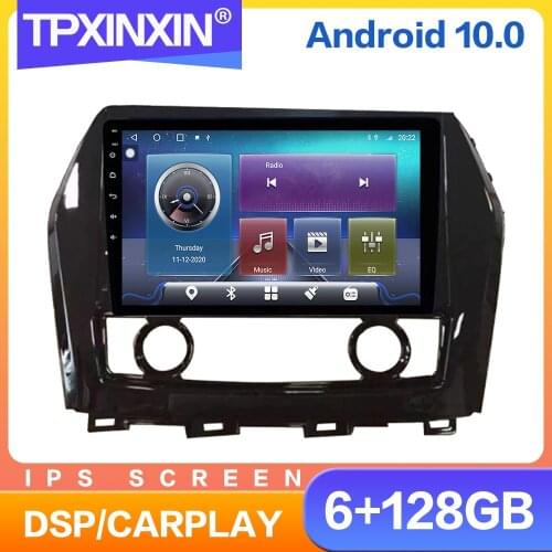 128GB Android 10.0 For NISSAN CIMA 2009 - 2012 Car Radio Multimedia AutoRadio DVD Player Navigation GPS Accessories Auto 2 din