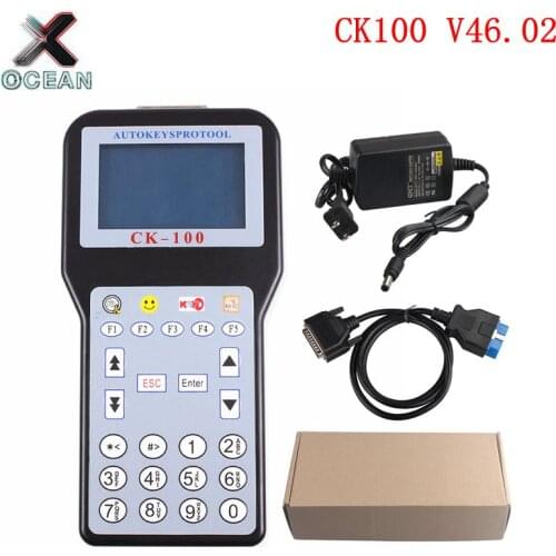 Free Shipping Best Gray screen CK-100 Car Key Programmer with 1024 Token V46.02 Slica SBB the Latest Generation CK100 Tool