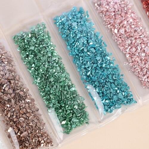 DIY Crafts Nail Art Decorations Broken Glass Stones Crystal UV Epoxy Resin Filler Jewelry Making Fillings