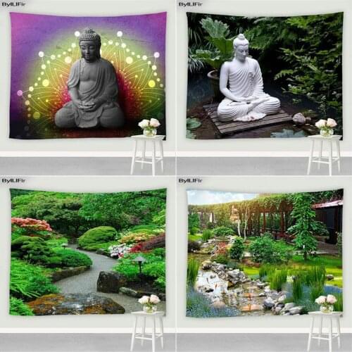 Chinese Style Tapestry Mural Background Cloth Landscape Garden Hanging Curtain Print Tapestries Wall Hanging Home Decor Screen