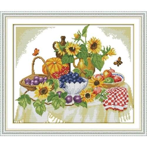 A good harvest (3) cross stitch kit cartoon 14ct 11ct count print canvas stitching embroidery DIY handmade needlework