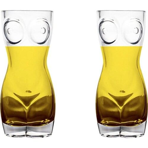 30ml/60ml/400ml/700ml Sale creative glasscup girl cocktail beer mug tumbler hot cold drink juice juice coffee cup